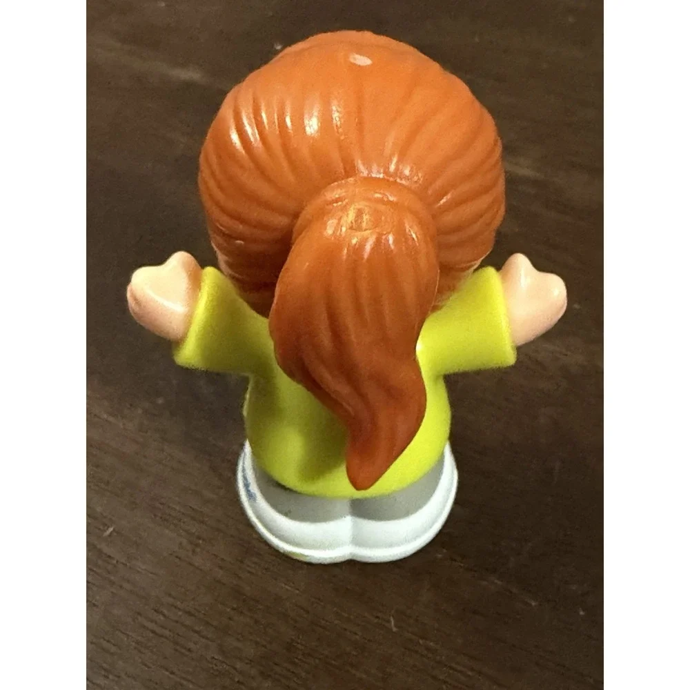 Fisher-Price Little People Red Hair Bus Driver Woman Ponytail Doll Girl Figure